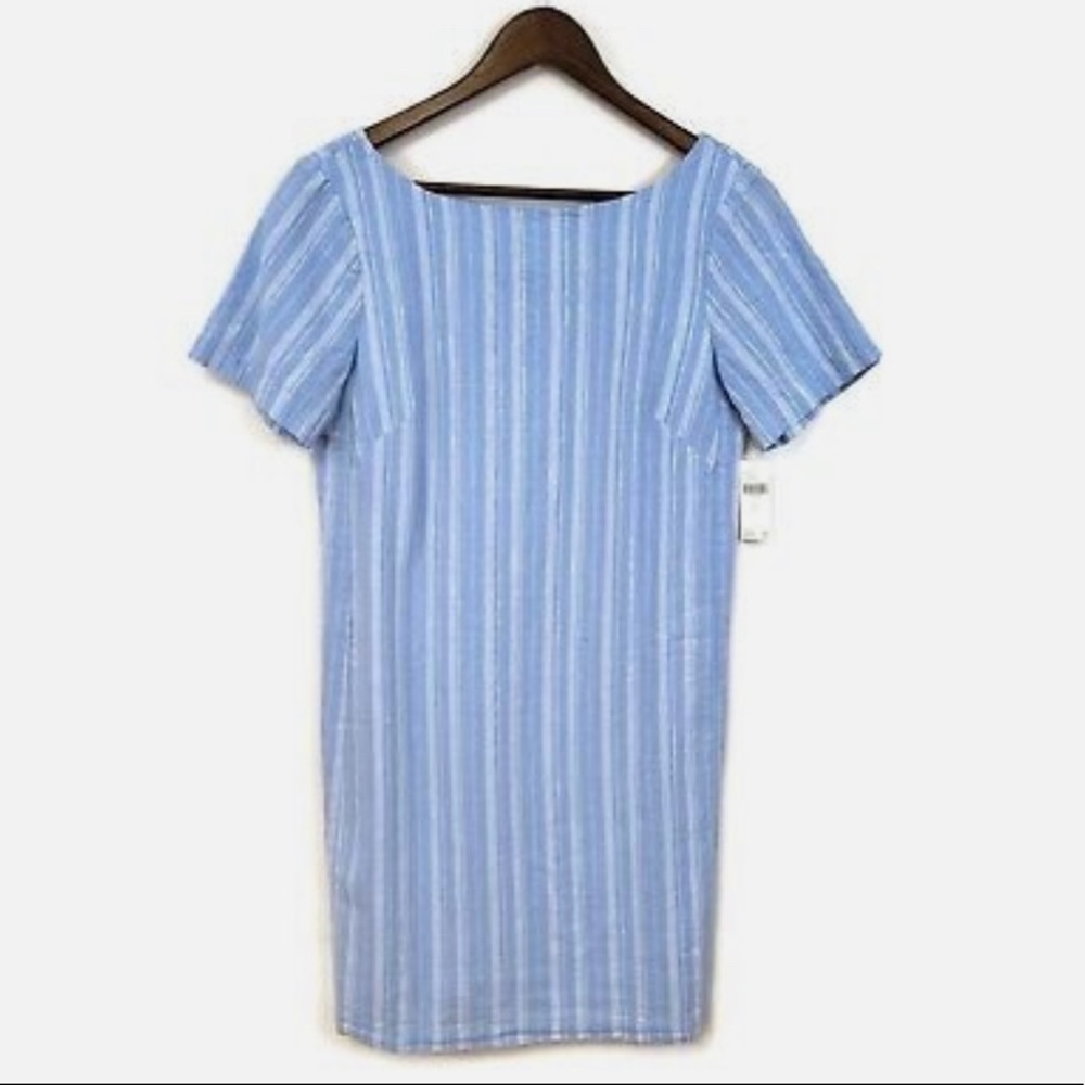 Anthropologie Cape May Bow Back Linen Mini Dress - Picture 2 of 8